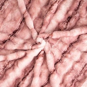 HOMLA - Perth - Plaid - Bordeaux Rood - 150x200 cm - Imitatiebont