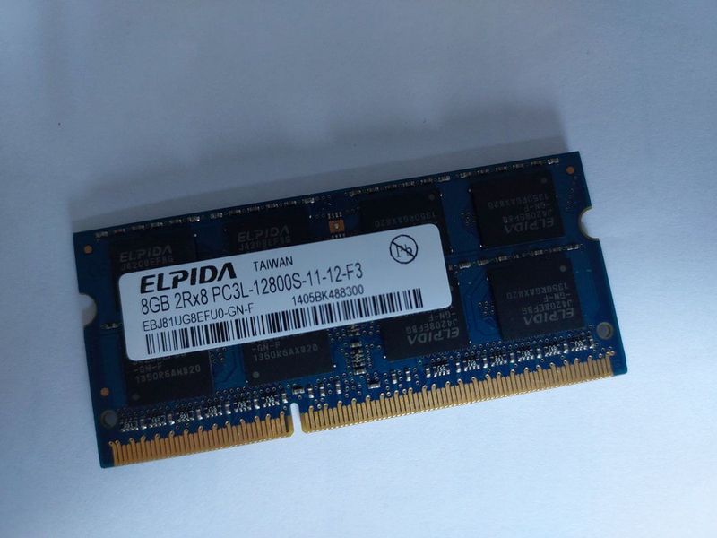 Elpida - EBJ81UG8EFU0 - SoDDR3L RAM Geheugen - 8GB - 1600MHz
