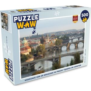 Puzzel Boot - Brug - Praag - Legpuzzel - Puzzel 500 stukjes