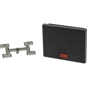 BERKER K1 Opzetwip - Antraciet - Controlelampje - Wissel/Kruis