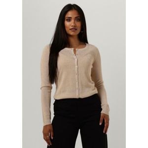 Minus Vest New Laura Cardigan Mi1358  349 Medal Gold Melange/lurex Dames Maat - XS