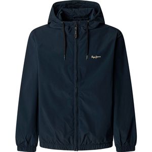 Pepe Jeans - Monson - Jas - Groen - Polyester - Windjack met Trekkoorden