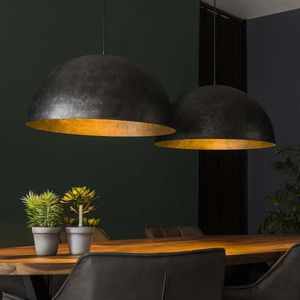 Hanglamp 'Dome' 2-lamp - 60c - Kleur Charcoal