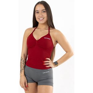 Divinity Top | CAPO FINALE - Sportbra's | XS | Kleur Rood | Sportkleding | Activewear | Gymkleding | Fitnesskleding | Sportoutfit | Fitness | Hardlopen | Crossfit | Yoga | Pilates | Krachttraining