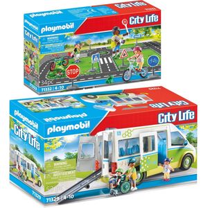 2-delige set Schoolbus + Verkeerseducatie