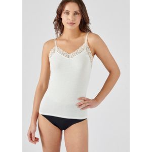 Damart - Kanten hemdje Thermolactyl Sensitive - Dames - Wit - 54-56 (XXL)