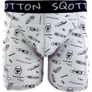 SQOTTON - Boxershort - Beach - Grijs - Maat M