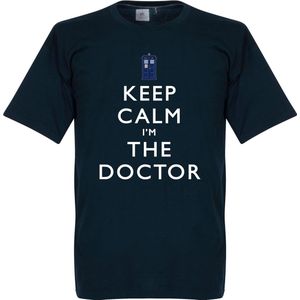 Keep Calm I'm The Doctor T-Shirt - Navy - Kinderen - 104