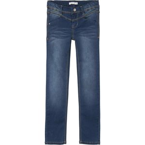Meisjes Skinny Jeans met Verstelbare Taille en Comfortabele Stretchdenim