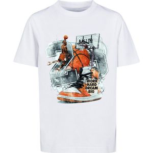 Mister Tee - Kids Vintage Ballin Kinder T-shirt - Kids 110/116 - Wit