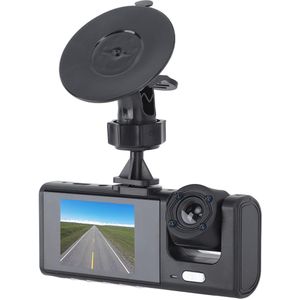 Dual Dash Cam Car Driving Recorder, 3in 1080P HD, Records Both For And Indoor, Equipped With G-Sensor For Loop Recording