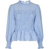 Neo Noir - Possa Twist Stripe Blouse - Lichtblauw