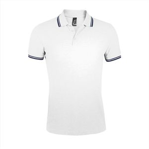 SOL'S Men´s Polo Shirt Pasadena L591 - white/navy - S