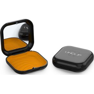 Unclip® Aligner Case Bakje Beugelbakje Beugel Invisalign Nachtbeugel Splint Knarsbitje Doosje Kleur-Zwart