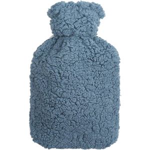 Warmwaterkruik 2 liter met teddy-overtrek en extra binnenvoering - Comfortabel en veilig voor pijnverlichting