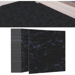 30cm x 30cm PVC laminaat zelfklevend set (27 Stuks, 2,51m²) Waterdicht & Anti - Ritsel voor Keuken, Woonkamer en Balkon, Zwart marmer