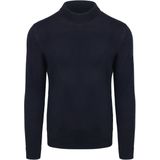 Suitable - Cooldry Knit Turtleneck - Coltrui - Donkerblauw - Slim-Fit