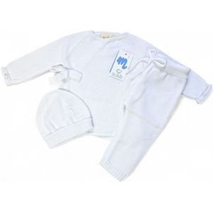 Petit Bateau - A0cp5 - Korte Babyjumpsuit - Wit/Veelkleurig