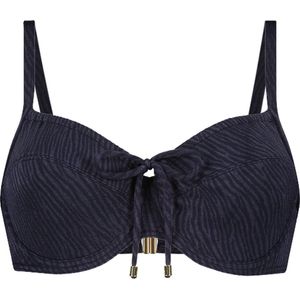 Midnight Zebra beugel bikinitop Donkerblauw maat 36B (70B)