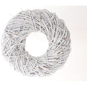 Krans Twister Dia 35cm White Wash