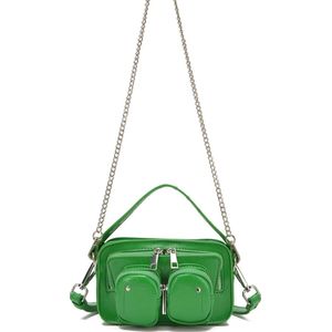 Nunoo Kleine Crossbodytas / Schoudertas Dames - Helena Wrinkle Recycled - Groen