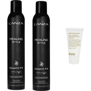 L'anza - Dramatic F/X - Haarspray - 350 ml - 2x met Gratis Evo Travel Size