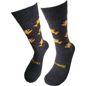 Verjaardag cadeau - Grappige sokken - Goudvissen sokken - Leuke sokken - Vrolijke sokken - Valentijn Cadeau - Luckyday Socks - Cadeau sokken - Sokken waar je vrolijk van wordt - Maat 40-45