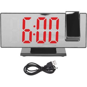 Digitale Projectie-wekker met Draaibare Projector en USB-Oplaadfunctie