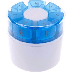 Tabletdoseerder voor 7 Dagen met Verdeler en Morser - Compacte Oplossing voor Medicijnen