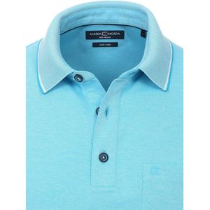 Poloshirt Met Borstzakje 3 Knoops Blauw Casa Moda - L