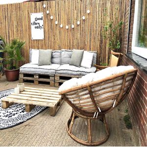 Bamboe Mat Gespleten B 300cm x H 200cm / Naturel