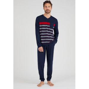 Damart - Pyjama van Thermolactyl jerseytricot. - Heren - Blauw - M