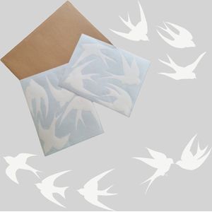 Stickers vogels zwaluwen – 8 Zelfklevende Vogelstickers | Tegen Vogelbotsingen | Vinyl | Buiten & Binnengebruik
