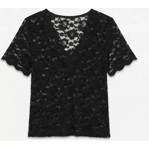 Vero Moda Top Pizzo Collo alto VMNELINE Donna