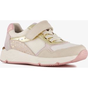 TwoDay leren meisjes sneakers beige goud - Maat 29 - Uitneembare zool