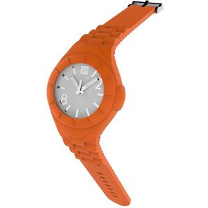 TOO LATE - siliconen horloge - MASH UP LORD REG - Ø 40 mm - orange