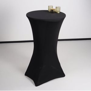 Stretch rok zwart voor sta tafel 60cm