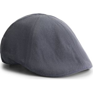 MGO Chester Ducky Cap - Flatcap voor dames en heren - Pet - Navy - Maat 57