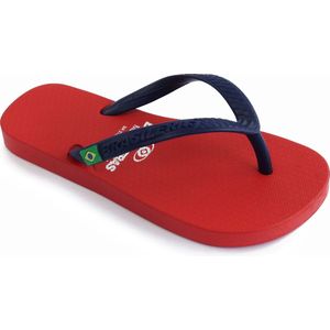Brasileras Slippers Kinderen- rood blauw- 33/34