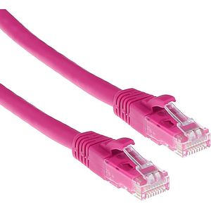 ACT Roze 20 meter U/UTP CAT6 patchkabel snagless met RJ45 connectoren IS1820