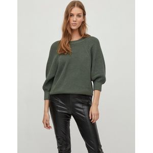 VILA VITILLA O-NECK 3/4 KNIT TOP Dames Pullovers - Maat L