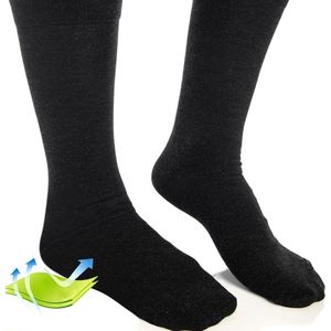 1 Paar Bamboe Sokken - Bamboelo Sock - Maat 39/42 - Antraciet - Naadloze Sokken - %80 Bamboe