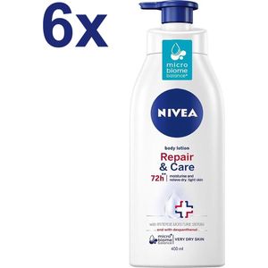Nivea - Repair & Care 72h - Herstellende Bodylotion - Verlichting Jeuk - 6x 400ml