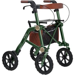 Trive All Terrain - Lichtgewicht Rollator - Grote Dempings Wielen - Dubbel Opvouwbaar