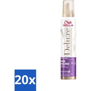 Wella – Deluxe Pure Fullness – Haarmousse – 200 ml - Bulkverpakking - 20 stuks