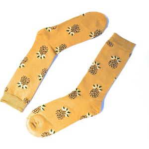 Hipperboo® 3 Paar Bamboe Sokken | Maat 36-41 | Dames sokken | Geel | Bamboe Kousen