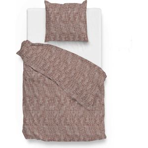 Zo!Home Blitz Dekbedovertrek - Flanel - Eenpersoons - 140x200/220 cm - rio red