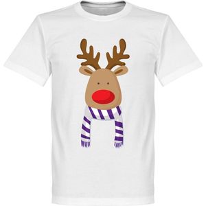 Reindeer Supporter T-Shirt - Paars/Wit - S