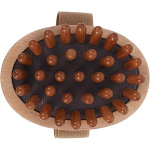 Houten Scalp Massager - Brush - Comb - Acupunctuur - Hand Held Massage - Haar - Stress - Ontspanning