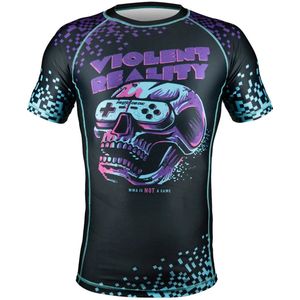 PRiDEorDiE Rash Guard Violent Reality Black - XXXL